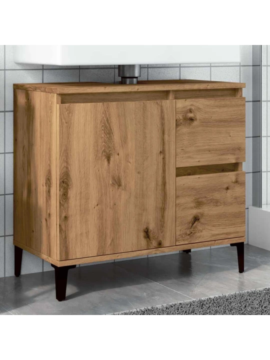 Skříňka pod umyvadlo dub artisan 65x33x60 cm kompozitní dřevo