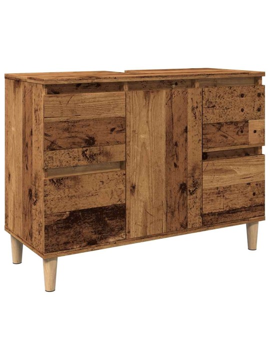Skříňka pod umyvadlo old wood 80 x 33 x 60 cm kompozitní dřevo