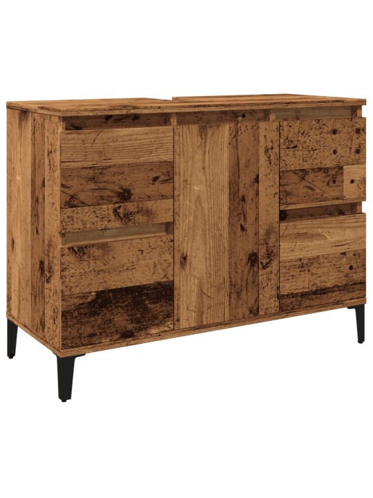 Skříňka pod umyvadlo old wood 80 x 33 x 60 cm kompozitní dřevo