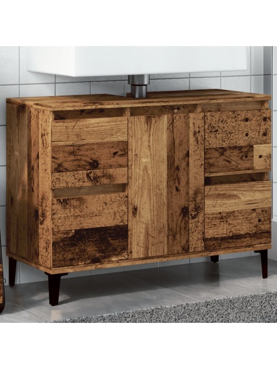 Skříňka pod umyvadlo old wood 80 x 33 x 60 cm kompozitní dřevo
