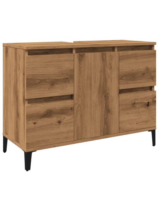 Skříňka pod umyvadlo dub artisan 80x33x60 cm kompozitní dřevo