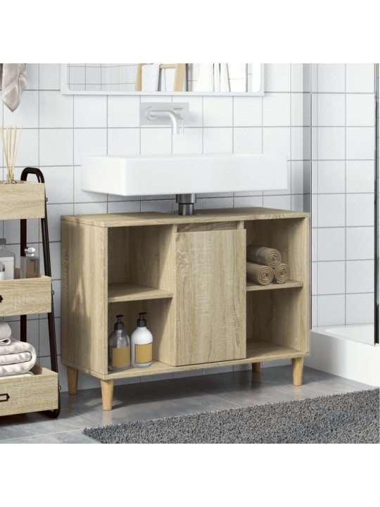 Koupelnová skříňka dub sonoma 80 x 33 x 60 cm kompozitní dřevo