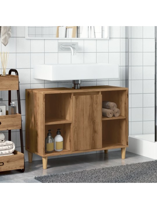 Koupelnová skříňka dub artisan 80 x 33 x 60 cm kompozitní dřevo