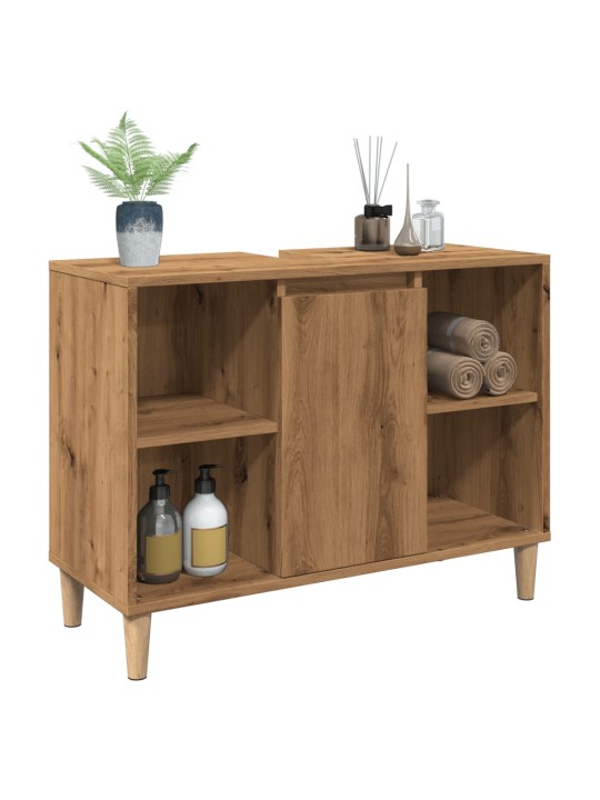 Koupelnová skříňka dub artisan 80 x 33 x 60 cm kompozitní dřevo