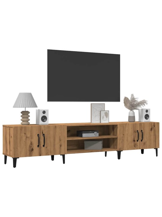 Tv skříňka dub artisan 180x31,5x40 cm kompozitní dřevo