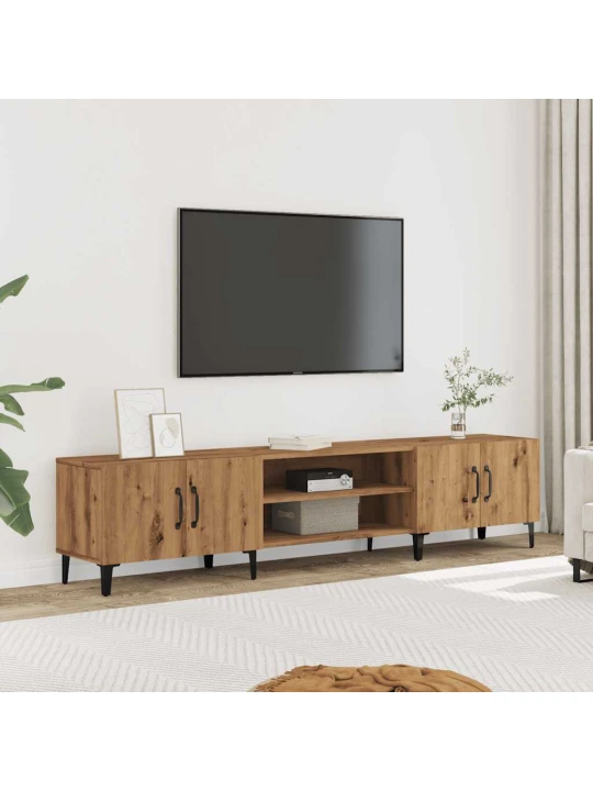 Tv skříňka dub artisan 180x31,5x40 cm kompozitní dřevo