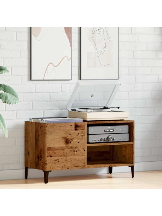 Skříňka na LP desky old wood 84,5 x 38 x 48 cm kompozitní dřevo