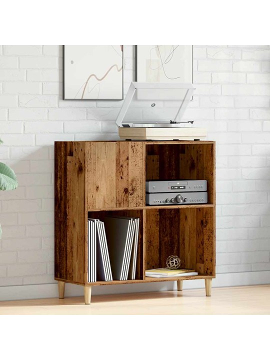 Skříňka na LP desky old wood 84,5 x 38 x 89 cm kompozitní dřevo
