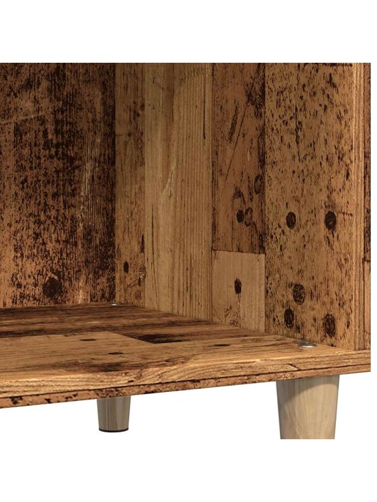 Skříňka na LP desky old wood 84,5 x 38 x 89 cm kompozitní dřevo
