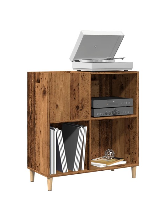 Skříňka na LP desky old wood 84,5 x 38 x 89 cm kompozitní dřevo