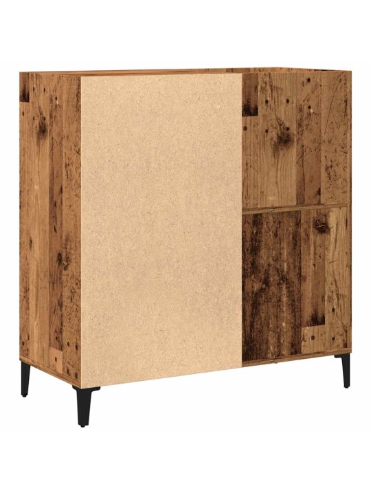 Skříňka na LP desky old wood 84,5 x 38 x 89 cm kompozitní dřevo