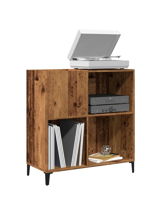 Skříňka na LP desky old wood 84,5 x 38 x 89 cm kompozitní dřevo