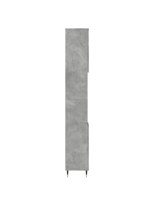Koupelnová skříňka betonově šedá 30x30x190 cm kompozitní dřevo