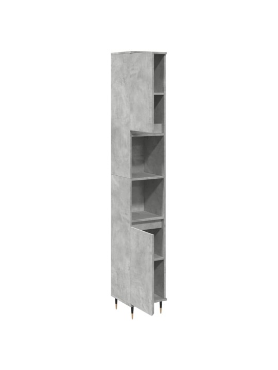 Koupelnová skříňka betonově šedá 30x30x190 cm kompozitní dřevo