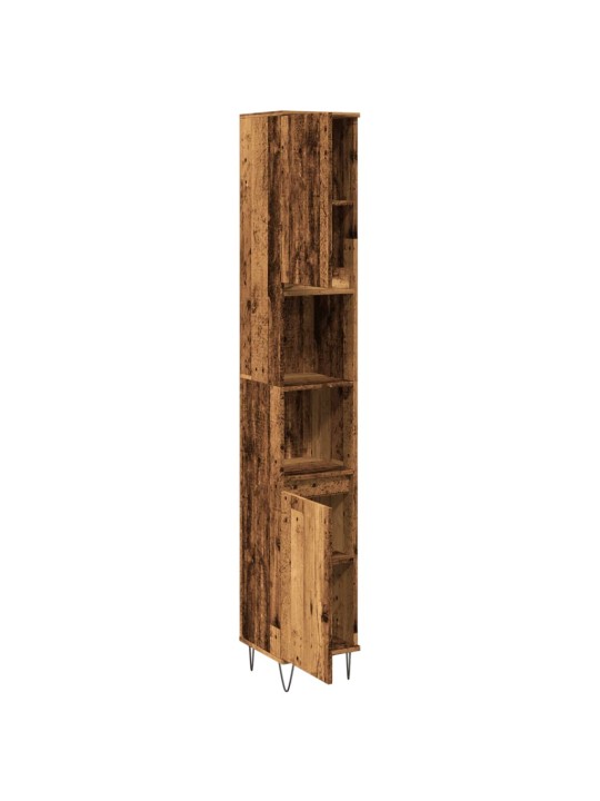 Koupelnová skříňka old wood 30 x 30 x 190 cm kompozitní dřevo