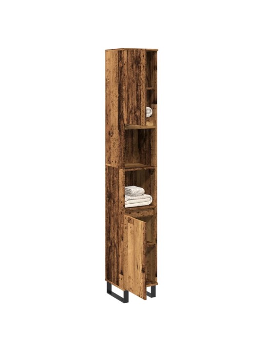 Koupelnová skříňka old wood 30 x 30 x 190 cm kompozitní dřevo