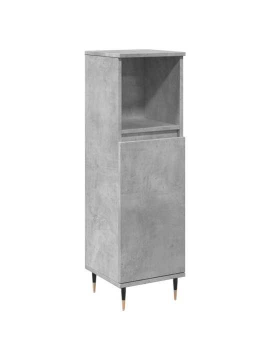 Koupelnová skříňka betonově šedá 30x30x100 cm kompozitní dřevo