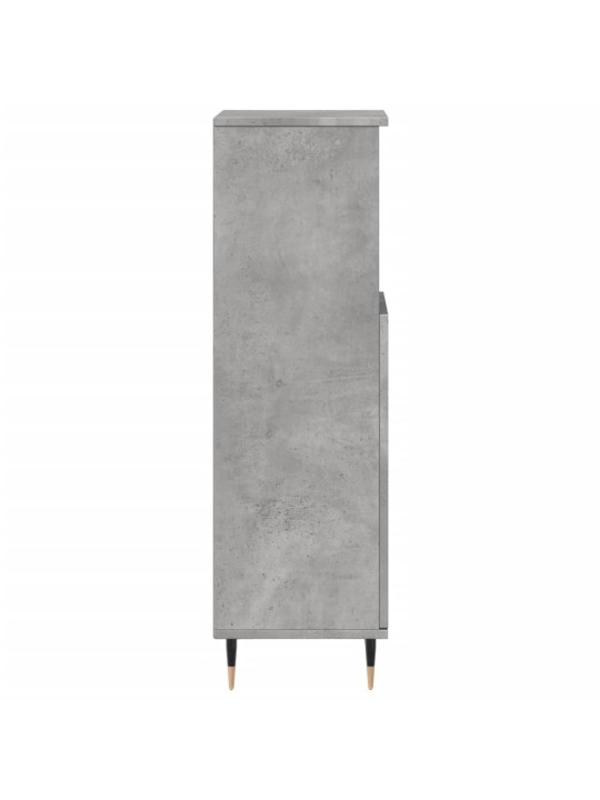 Koupelnová skříňka betonově šedá 30x30x100 cm kompozitní dřevo