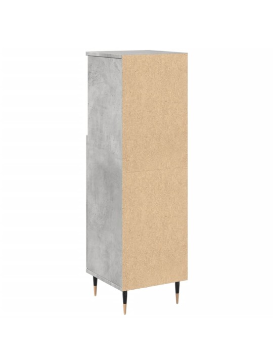 Koupelnová skříňka betonově šedá 30x30x100 cm kompozitní dřevo