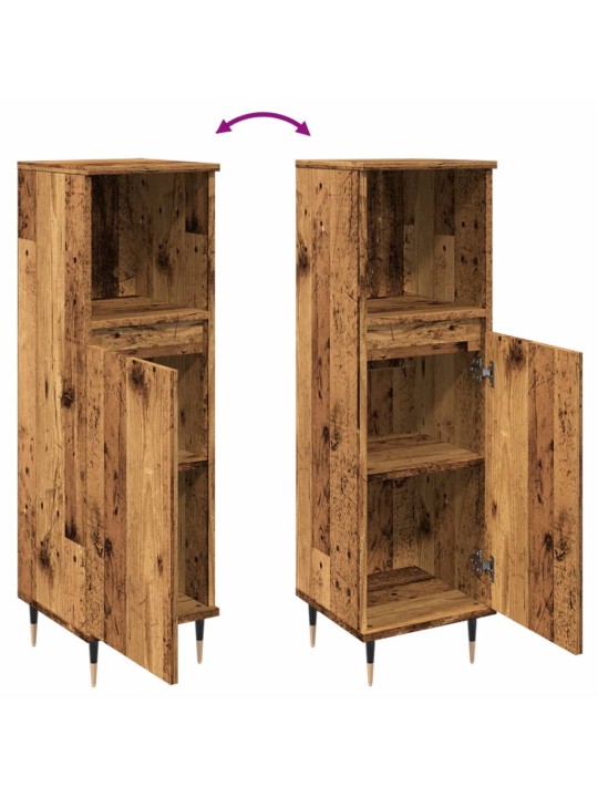 Koupelnová skříňka old wood 30 x 30 x 100 cm kompozitní dřevo