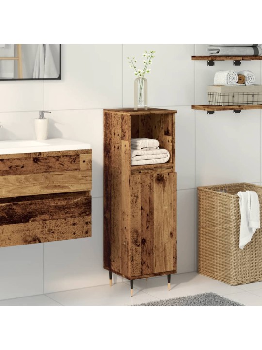 Koupelnová skříňka old wood 30 x 30 x 100 cm kompozitní dřevo