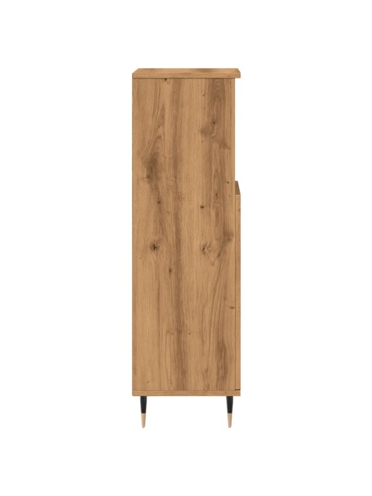Koupelnová skříňka dub artisan 30x30x100 cm kompozitní dřevo