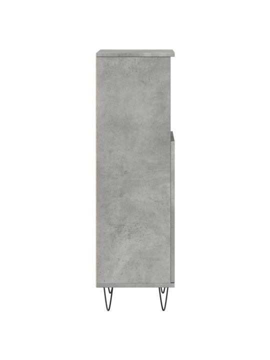 Koupelnová skříňka betonově šedá 30x30x100 cm kompozitní dřevo