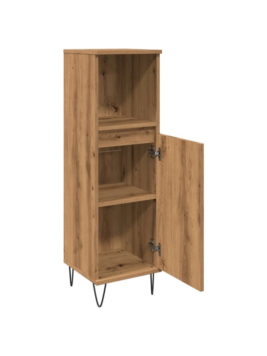 Koupelnová skříňka dub artisan 30x30x100 cm kompozitní dřevo