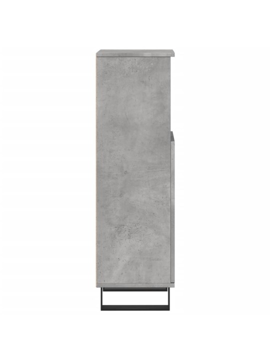 Koupelnová skříňka betonově šedá 30x30x100 cm kompozitní dřevo