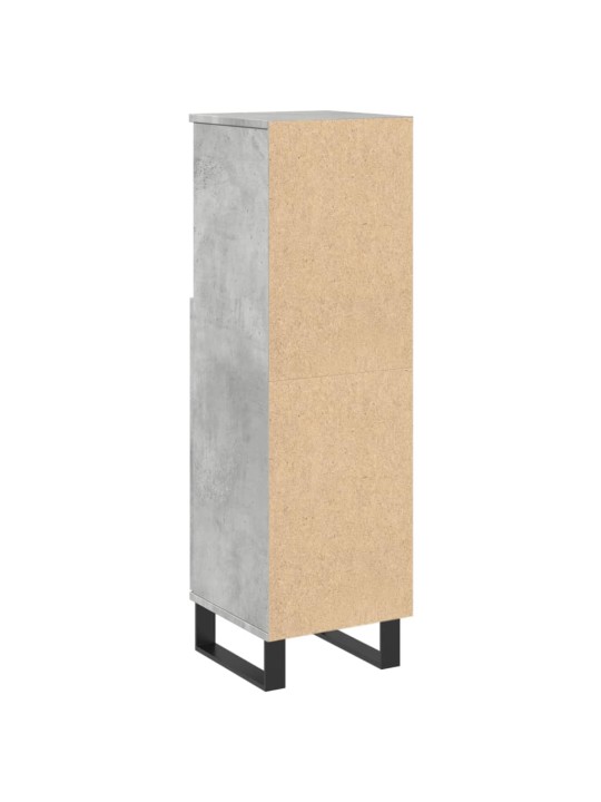 Koupelnová skříňka betonově šedá 30x30x100 cm kompozitní dřevo
