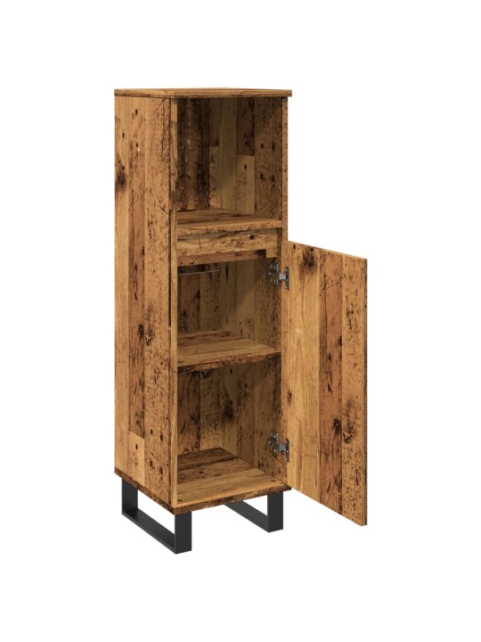 Koupelnová skříňka old wood 30 x 30 x 100 cm kompozitní dřevo