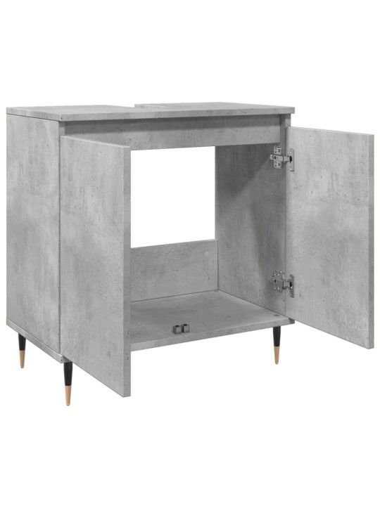 Koupelnová skříňka betonově šedá 58x33x60 cm kompozitní dřevo