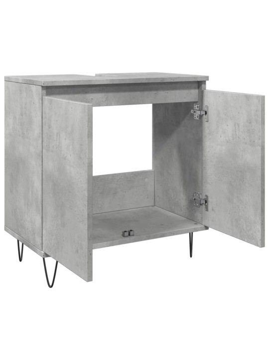Koupelnová skříňka betonově šedá 58x33x60 cm kompozitní dřevo