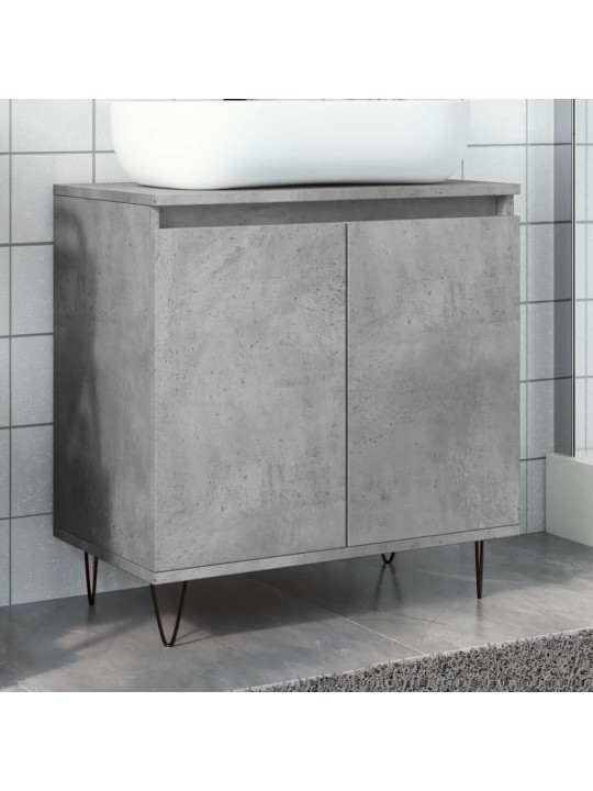Koupelnová skříňka betonově šedá 58x33x60 cm kompozitní dřevo