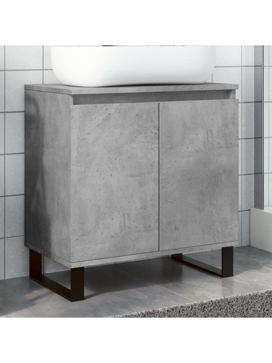 Koupelnová skříňka betonově šedá 58x33x60 cm kompozitní dřevo