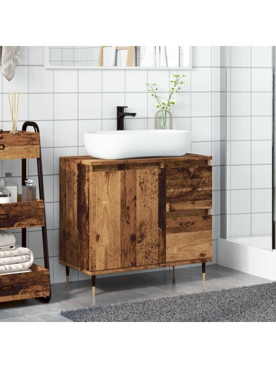 Koupelnová skříňka old wood 65 x 33 x 60 cm kompozitní dřevo