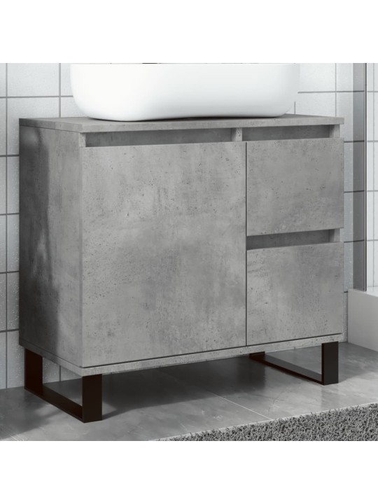 Koupelnová skříňka pod umyvadlo šedá 65 x 33 x 60 cm kompozit