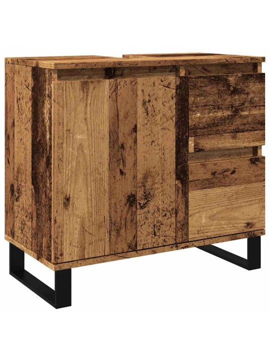 Koupelnová skříňka pod umyvadlo old wood 65x33x60 cm kompozit