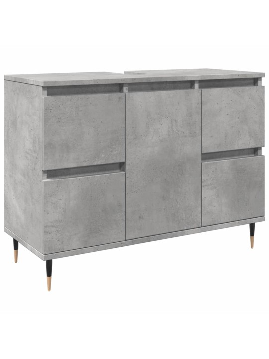 Koupelnová skříňka betonově šedá 80x33x60 cm kompozitní dřevo
