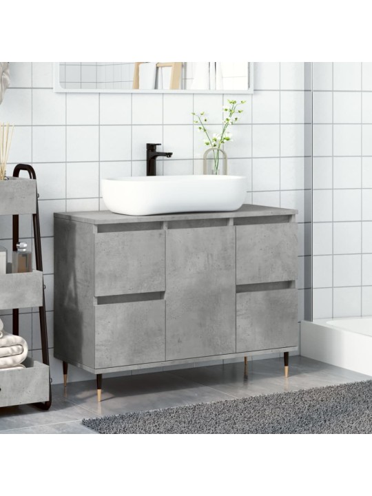 Koupelnová skříňka betonově šedá 80x33x60 cm kompozitní dřevo