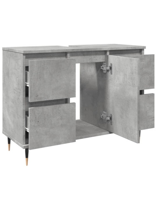 Koupelnová skříňka betonově šedá 80x33x60 cm kompozitní dřevo