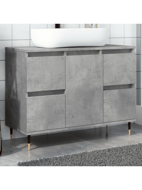 Koupelnová skříňka betonově šedá 80x33x60 cm kompozitní dřevo