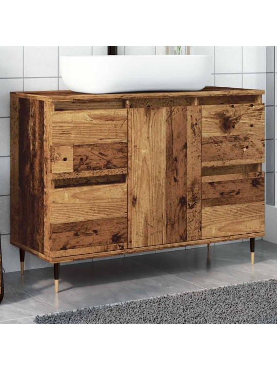 Koupelnová skříňka old wood 80 x 33 x 60 cm kompozitní dřevo
