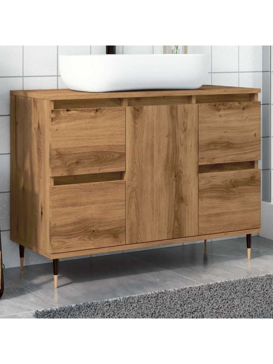 Koupelnová skříňka dub artisan 80 x 33 x 60 cm kompozitní dřevo