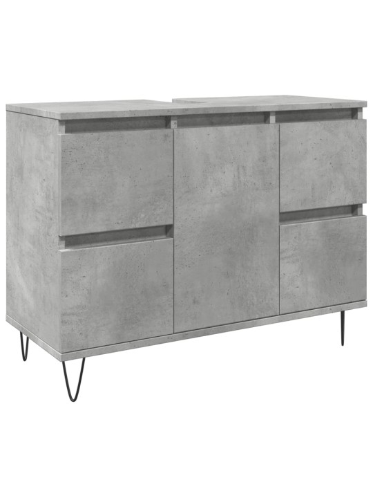 Koupelnová skříňka betonově šedá 80x33x60 cm kompozitní dřevo