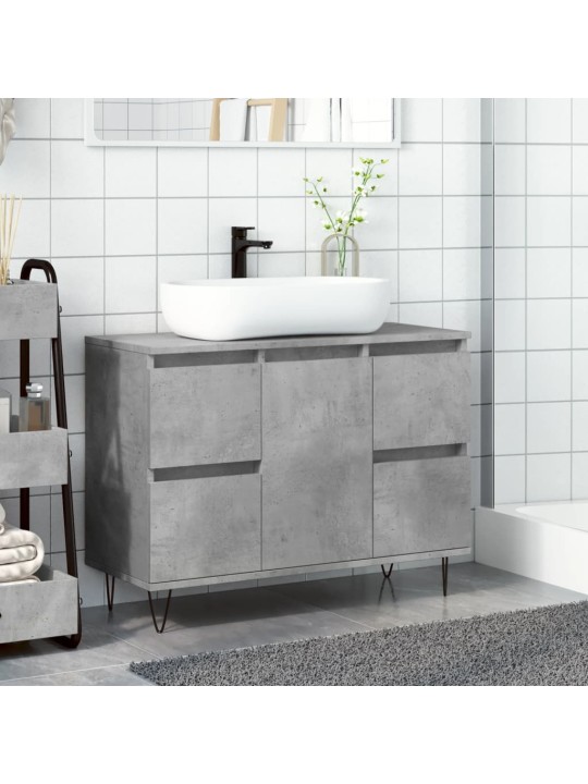 Koupelnová skříňka betonově šedá 80x33x60 cm kompozitní dřevo