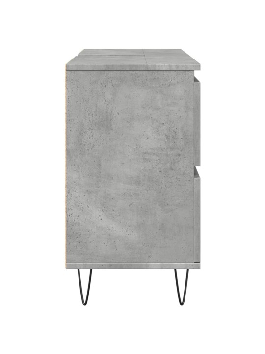 Koupelnová skříňka betonově šedá 80x33x60 cm kompozitní dřevo