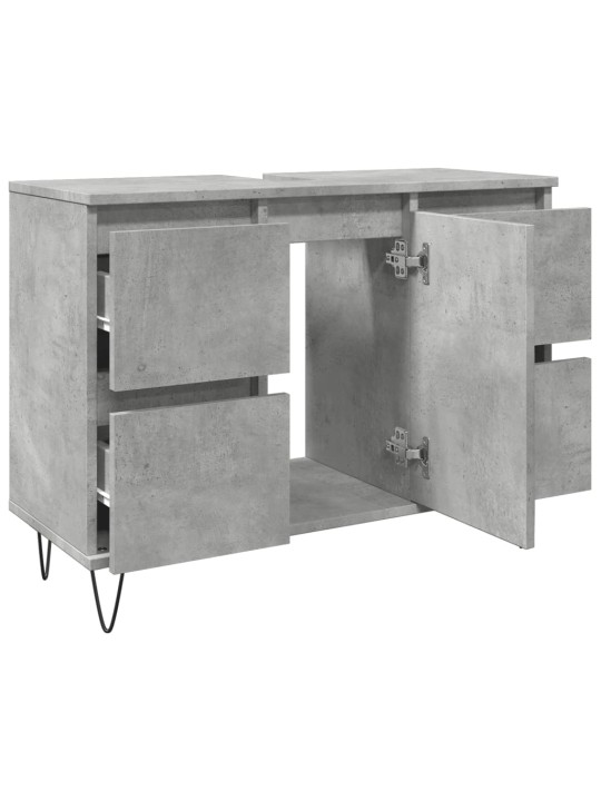 Koupelnová skříňka betonově šedá 80x33x60 cm kompozitní dřevo