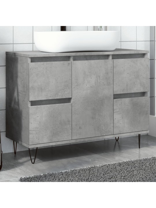 Koupelnová skříňka betonově šedá 80x33x60 cm kompozitní dřevo