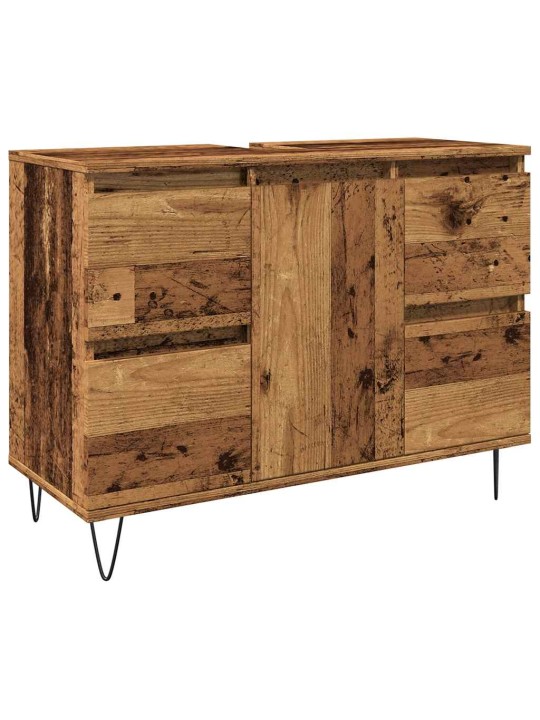 Koupelnová skříňka old wood 80 x 33 x 60 cm kompozitní dřevo